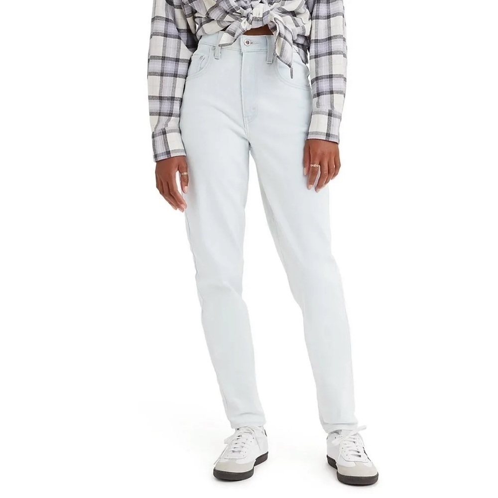 Levis Silver Tab Mom Jean Light Wash High Rise Sz 32